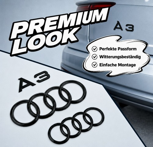 Für audi schwarz - schwarz, glänzend