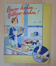 Besser kochen...Billiger kochen,antik,Heft,Sanella Kochbuch,Backbuch,Rezepte,alt