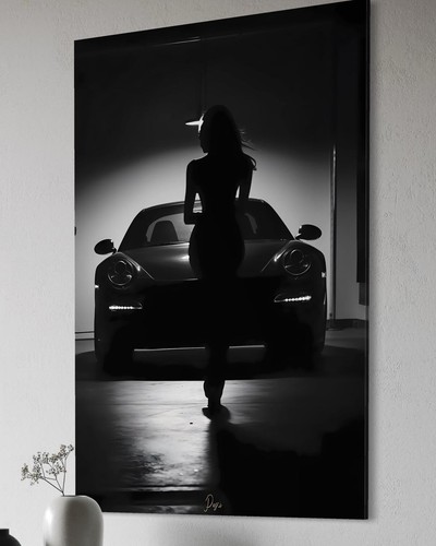 Oldtimer leinwand bild - leinwand, farbig
