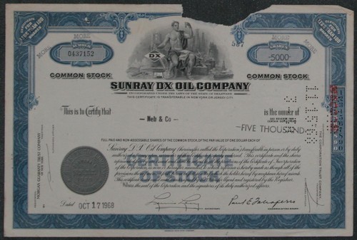 Sunray oil company 1968 - sunray,