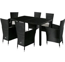 Sitzgruppe polyrattan wpc - sitzgruppe, +