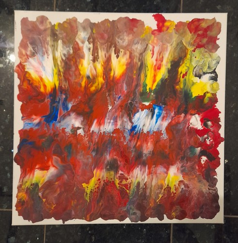 Original acryl bild landschaft - original,