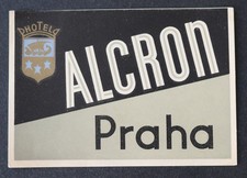 Altes Etikett HOTEL ALCRON