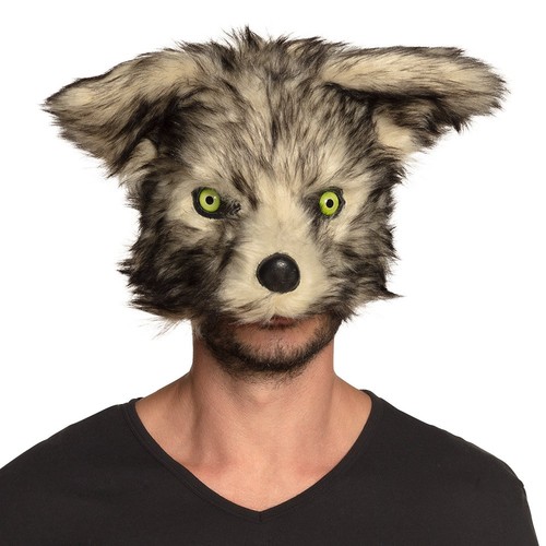 Werwolf plüsch halbmaske - plüsch,