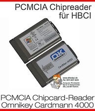 CARDREADER CARDWRITER OMNIKEY CARDMAN 4000 PCMCIA HBCI LESER READER WRITER - CR1