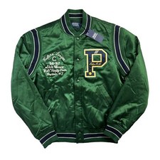 Polo Ralph Lauren Satin Varsity State Champs Letterman Jacke S Neu mit Etikett