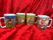 4 Kaffeebecher Tasse Hase Ostern  Porzellan Becher Osterdeko Ostermotiv