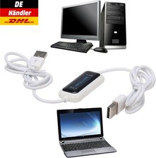 PC zu PC Datenkabel USB 2.0 Data Kabel link Kabel Ladekabel Datentransfer 160cm