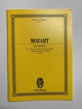 Noten. Mozart.  Quartet. K