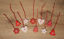 10 Holz Anhänger Weihnachten