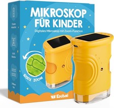 Edubini Digitales Mikroskop für Kinder [1000-fache Vergrößerung] - Tragbares Tas