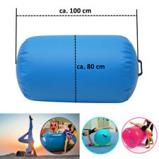 Air Rolle Track 100x80cm Tumbling Yoga Gymnastik Aufblasbar Turnmatte Blau NEU