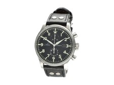 Original Hacher Herren Uhr Chronograph in Edelstahl