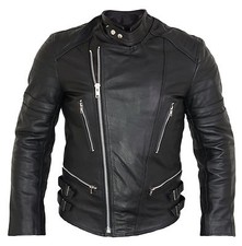 Retro Lederjacke Motorrad