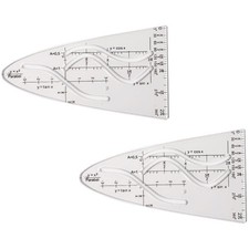 2 Stück Parabelschablone