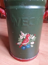 Weck Einkochtopf Bauernmalerei