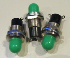 Drei Meldeleuchte Kontrollleuchte Leuchtmelder Kontrolllampe, Gewinde E5, grün