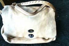 Original ZANELLATO The Bag großer POSTINA Shopper L Kalbsleder naturfarben Luxe