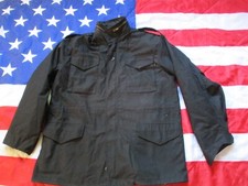 Alpha Industries USA US ARMY black M65 field COAT combat jacket LARGE R - XL