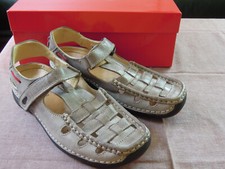 WOLKY offene Halbschuhe Grau