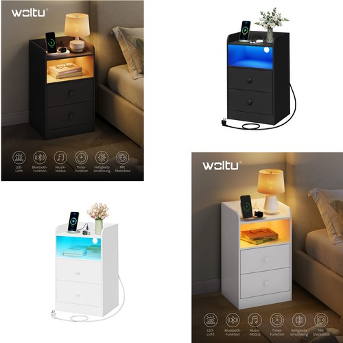 Woltu led nachttisch - led,