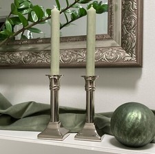 1 Paar Leuchter Aluminium