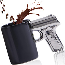 Tasse Mit Pistolengriff, Pistole Waffe Trinkbecher, Cappuccino Tassen, Kaffeebec