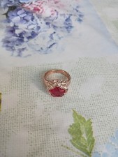 Rosegoldring mit Quarzen und