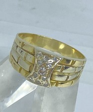 Großer goldring 750 - k.,