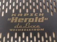 Röhrenradio Rückwand Kapsch