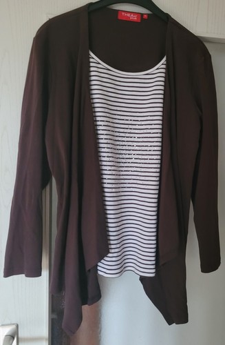 Damen shirt mit angenähter - shirt,