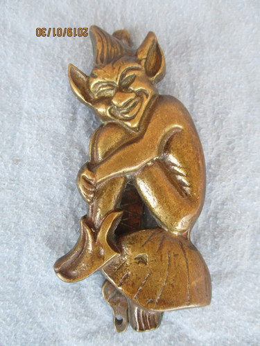 Antiker türklopfer goblin - antiker, /