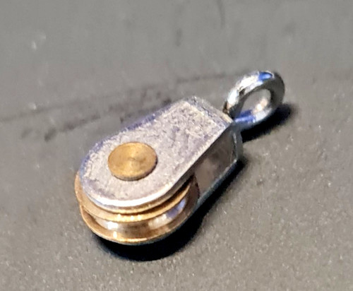 Rollenblock messing 10mm - 1, l: