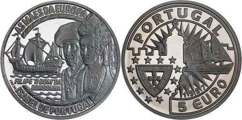 Portugal euro copper nickel - portugal:, copper-nickel