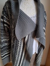 Damen Cardigan / Strickjacke, grau, Größe 40-42, (21)