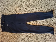 Reithose, Teilbesatz, 152, dunkelblau navy,  Kinder Größe 152, Georg Schumacher