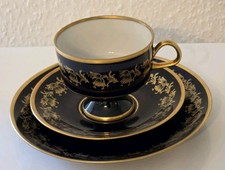Echt Kobalt Carl Klaus 3tlg Kaffeeservice. Porzellan .Vintage