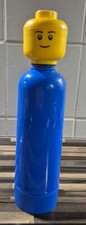 Lego Trinkflasche Minifiguren Kopf 400ml 0,4L 25cm Blau Plastikflasche, NEU !!!
