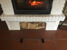 Kaminscheibe mit Stellfüssen