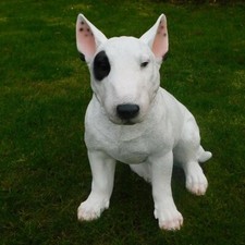 Gartenfigur hund bullterrier - gartenfigur,