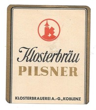 Bieretikett Klosterbrauerei