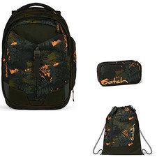 Schulrucksack Set Satch Match Jurassic Jungle 3tlg. Sportbeutel und Schlamperbox