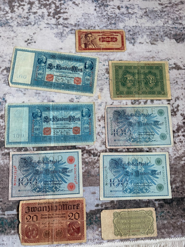 Alte banknoten deutsches - banknoten,