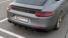 Heck Ansatz Diffusor passend für Porsche Panamera GTS 971 schwarz Hochglanz