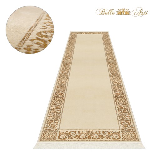 Teppich läufer beige mäander - teppich,