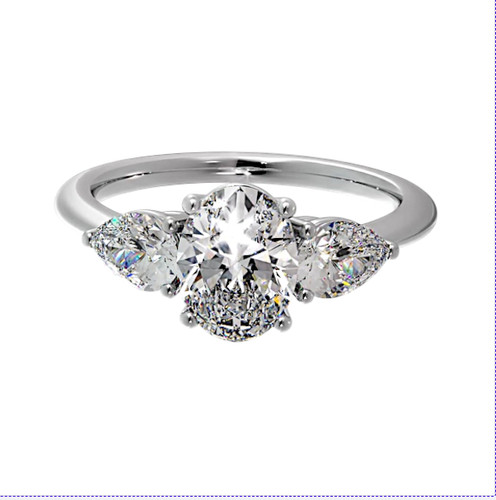 Diamant damen ehering 14k - diamant,