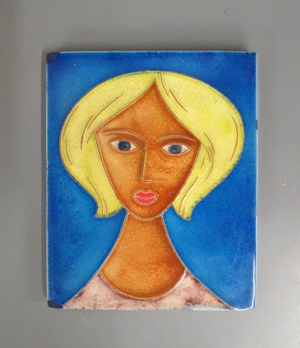 Bunte fliese frau portrait - bunte,