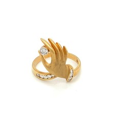 Carrera y Carrera Designer Ring Goldring RG.54 18K Gelbgold Ring Brillant