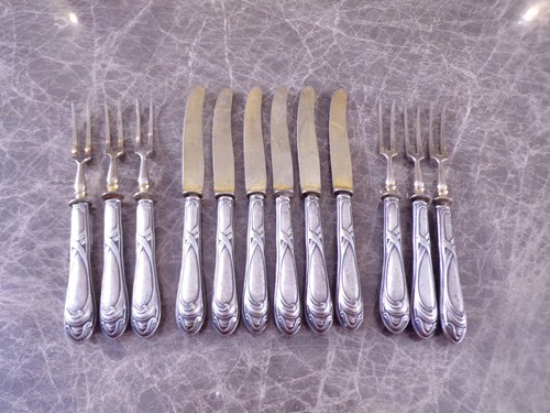 Jugendstil obstbesteck tlg - obstbesteck,