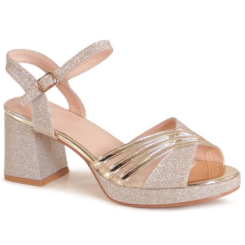 Damen glitzer sandaletten - damen,